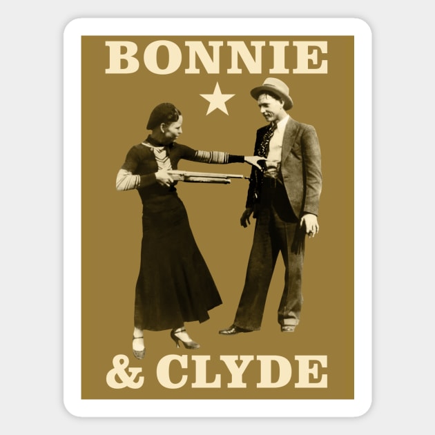 Bonnie & Clyde Magnet by PLAYDIGITAL2020